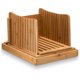 thumbnail image 1 of Cortador de pan de bambú | Máquina de cortar pan con bandeja para migas | Cortador de pan plegable fácil de usar | Tamaños de rebanada ajustables, 1 of 5