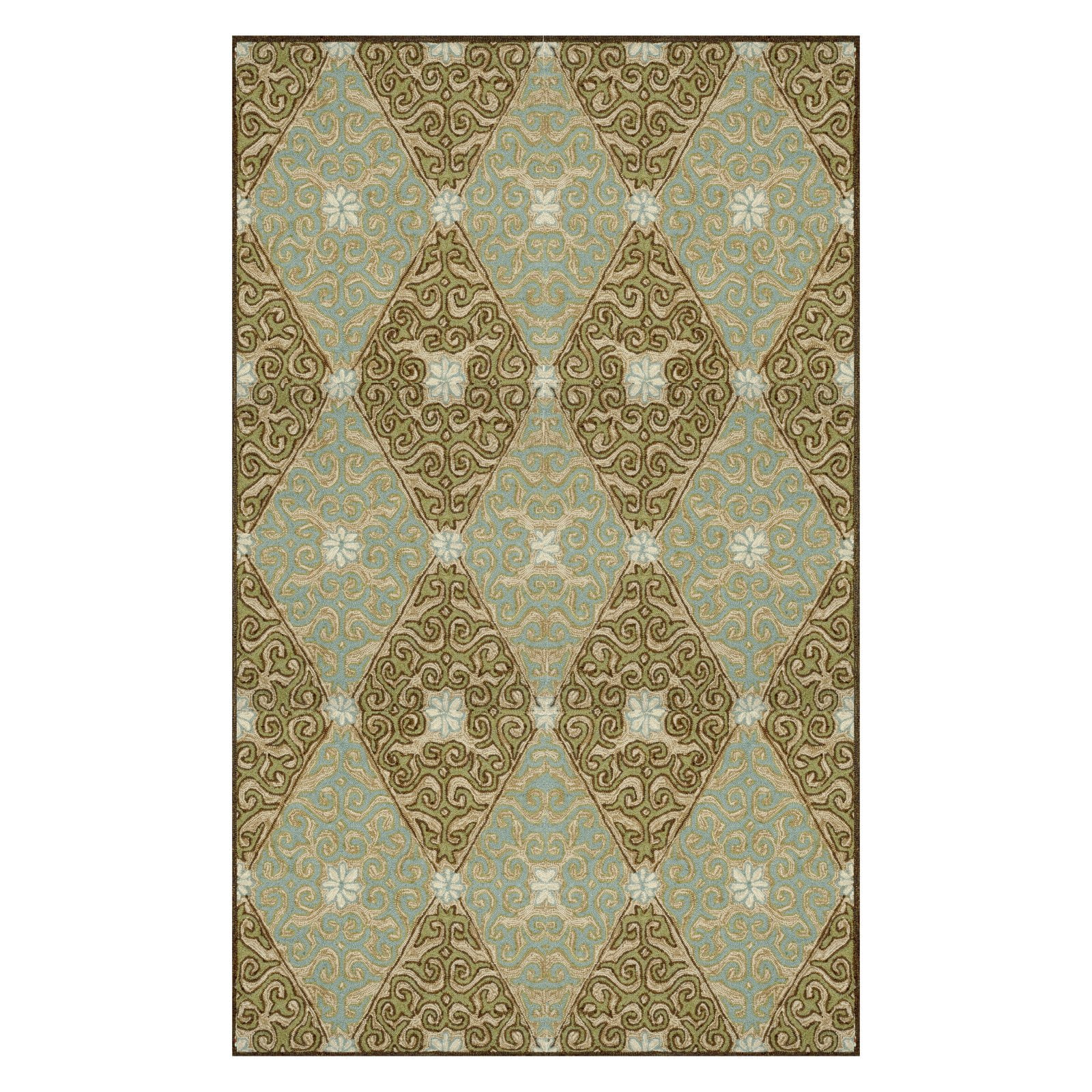 Liora Manne Ravella RVL194304 Indoor/Outdoor Area Rug Aqua