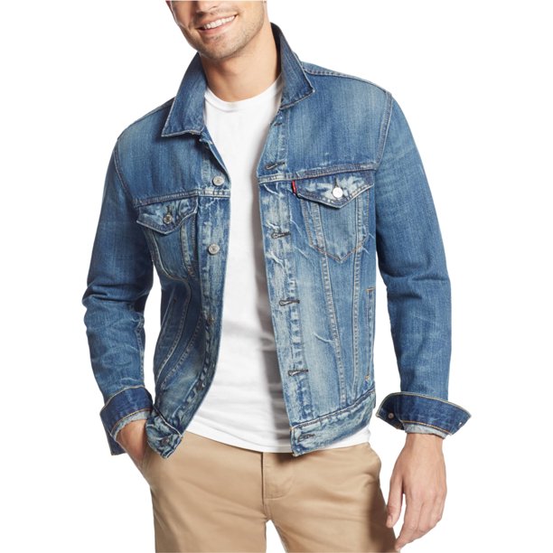 Chaqueta vaquera Levi's para hombre color azul pequeña