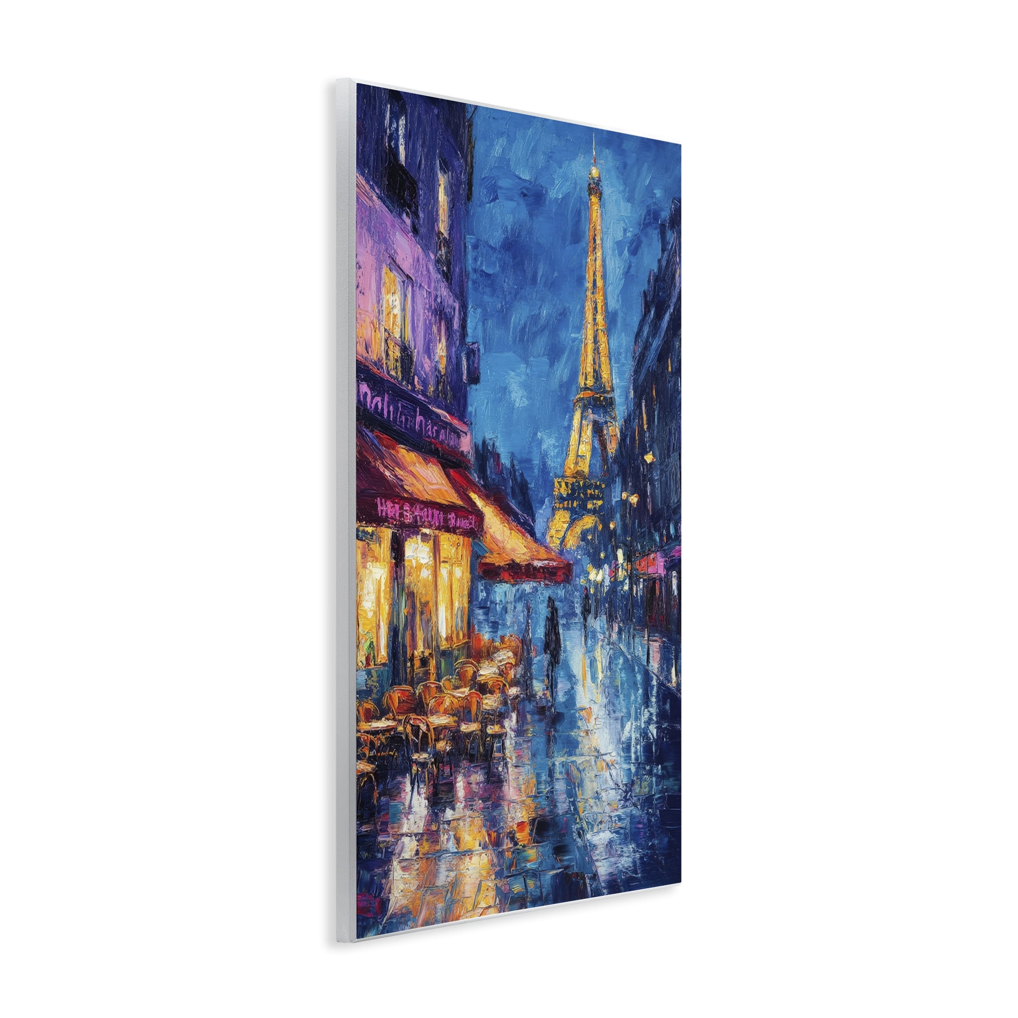 Stupell Industries Dusk Paris Street Scene Wall Plaque Art, design by Petal Prints Design