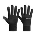 thumbnail image 2 of Guantes de invierno resistentes, antideslizantes y versátiles para esquiar y andar en bicicleta. Negro, 2 of 9
