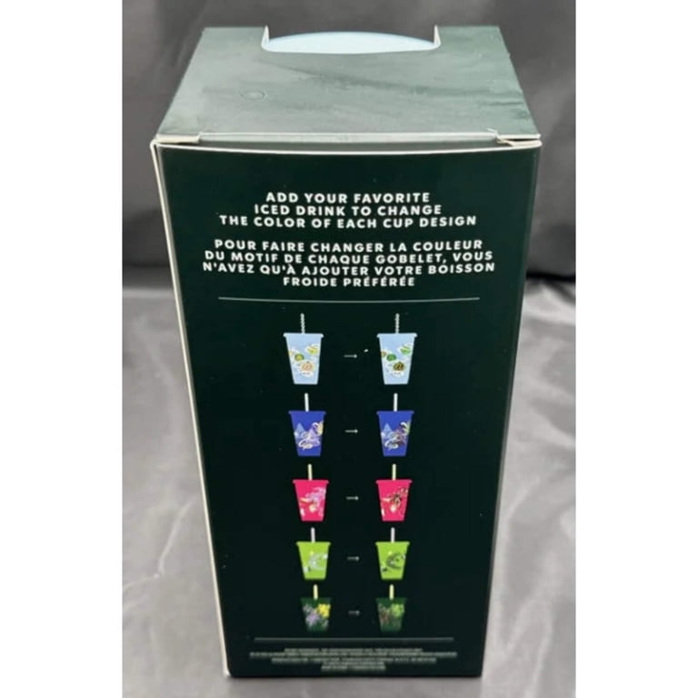 STARBUCKS Holiday 2023 Cold Cup 5 PACK reusable 24 oz. COLOR CHANGING Set -  Walmart.com