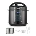 thumbnail image 1 of Midea 12-in-1 Electric Pressure Cooker, 6 Quarts, 12 Presets, Multi-Functional Programmable Slow Cooker, Rice Cooker, Steamer, Sauté Pan, Yogurt Maker, and More, Stainless Steel, 1 of 5
