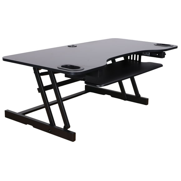 Rocelco ADRB45 Adjustable-Height Desk Riser (BLACK)