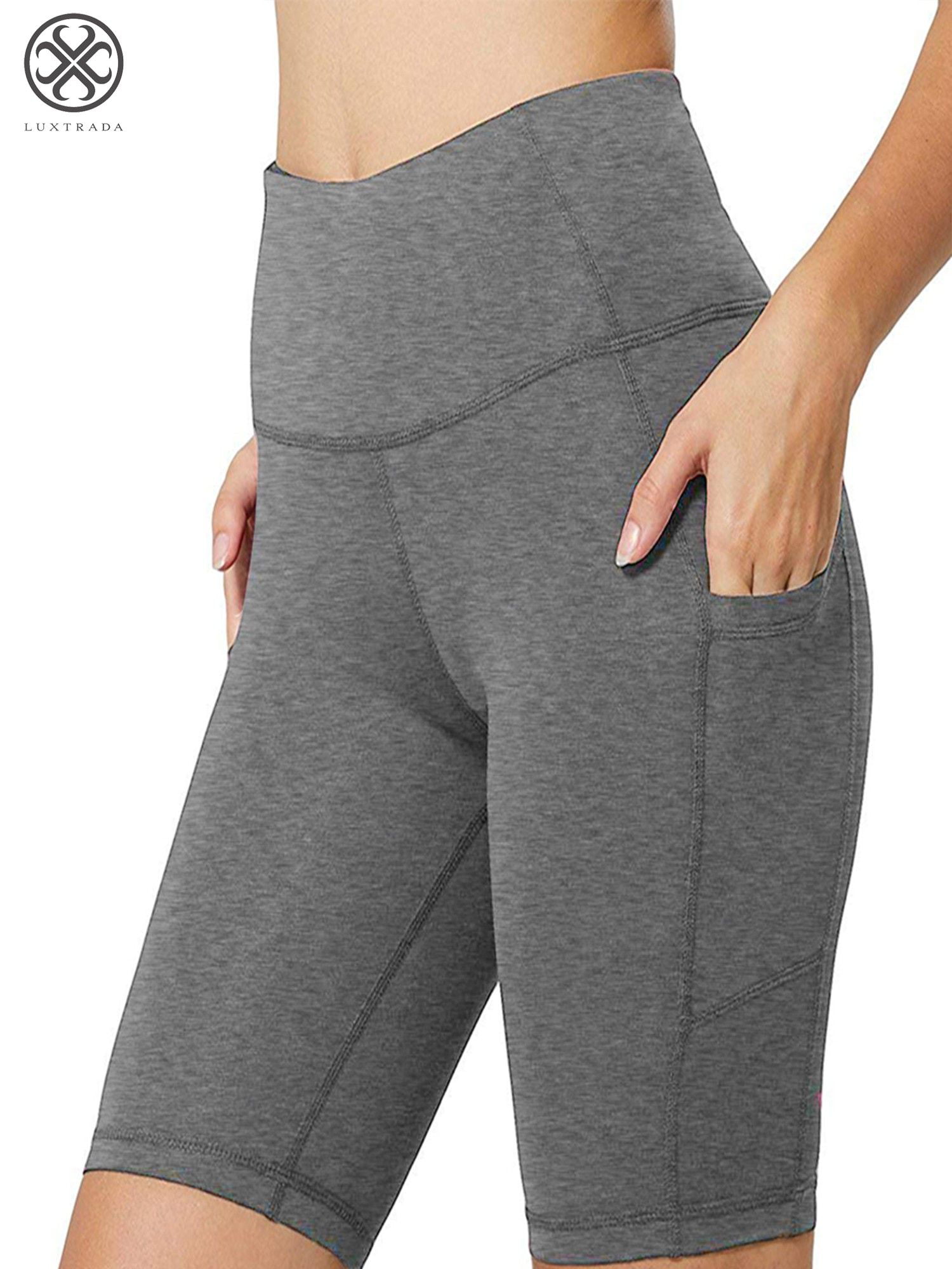 vermers Womens Yoga Shorts Elastic Waist Activewear Pants Lounge Pockets Beach Trouser 
