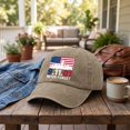 thumbnail image 6 of 9/11 Never Forget American Flag Baseball Cap - 9.11.01 Twin Towers Vintage Washed Cotton Patriot Day Commemorative Hat, Adjustable Unisex Dad Cap for Men and Women, 6 of 6