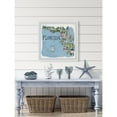 thumbnail image 5 of Marmont Hill Illustrated Map of Florida Framed Wall Art, 5 of 5