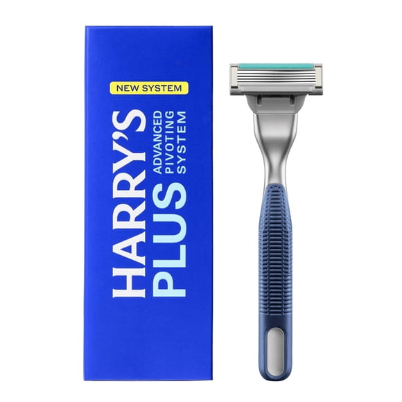 Afeitadora Manual Harry's Plus – 1 Mango, 1 Cuchilla, Sistema Pivotante