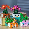 thumbnail image 3 of Building Block Toy 1 Set Building Block Toy Eye-catching Relieve Boredom Colorful Flowers Bouquet Bulk Garden Building Blocks for Home, 3 of 6
