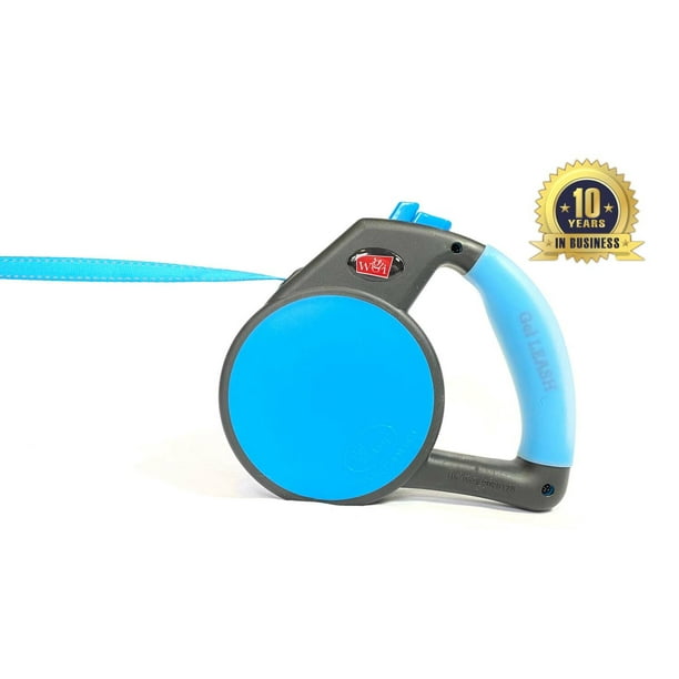 Retractable Gel Leash, Small (Up to 26 lbs / 12 Kg) Blue