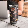 thumbnail image 4 of Bottle with Straw Psychedelic Trippy Mushroom Stainless Steel Insulated Travel Cup 20 oz Leak-Resistant Coffee/Tea Water Bottle Great for Travel Commute Work Gifts for Women, 4 of 7