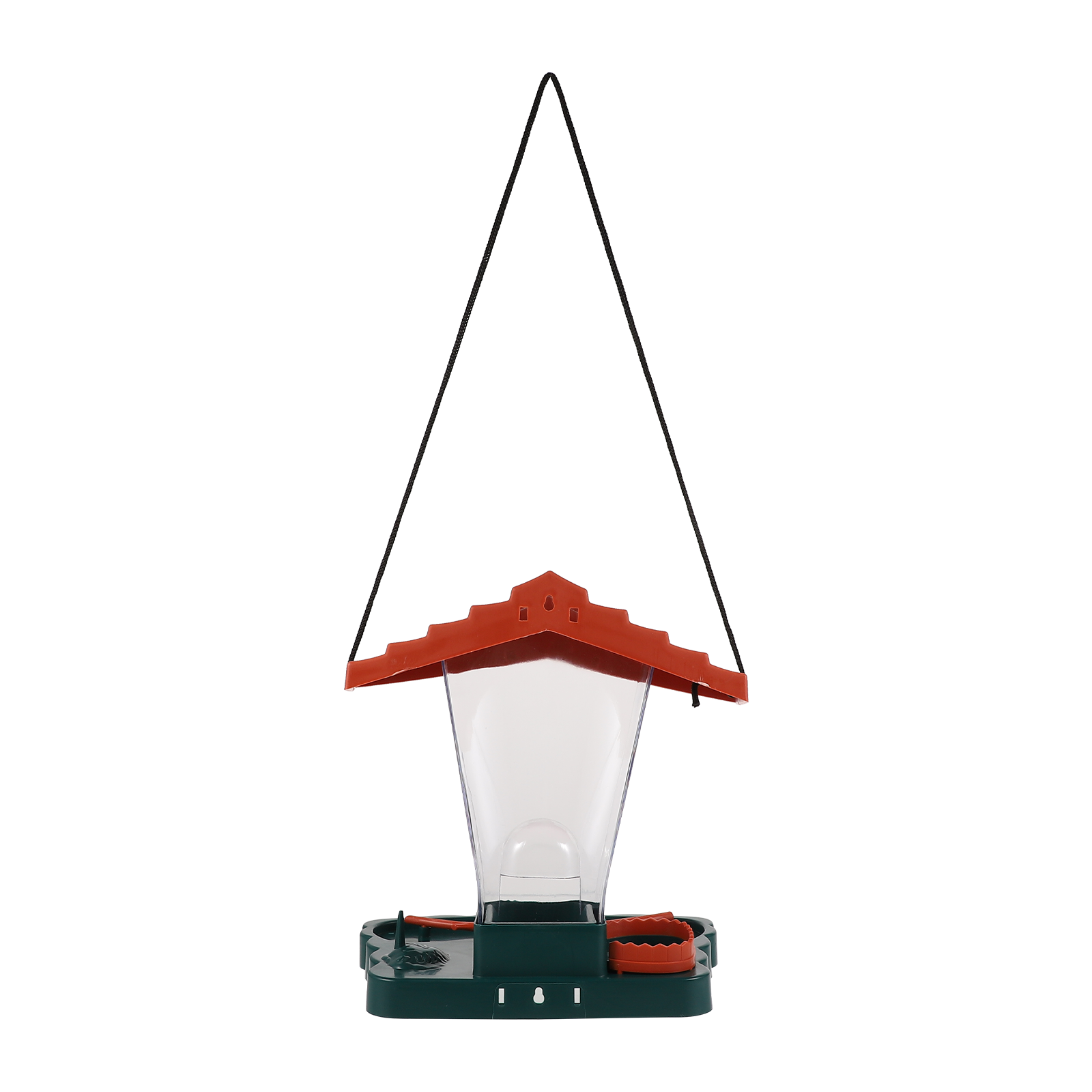 Outdoor Automatic Bird Feeder Parrots Hanging Feeder with Roof Wild