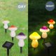 thumbnail image 4 of Luces solares para jardín al aire libre, luz solar de hongos para jardín, decoraciones de jardín, hongos, patio trasero, césped, plantas en macetas, luces de camino - (3 hongos de, 4 of 5