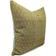 thumbnail image 2 of Fabdivine Thick Linen Hand Block Print Decorative Throw Pillow Cover , 14"X36", Yellow, 2 of 5