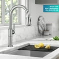 thumbnail image 3 of KRAUS Allyn Traditional Industrial Pull-Down Single Handle Kitchen Faucet in Spot-Free Stainless Steel, 3 of 7