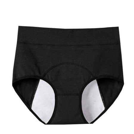 biudgviw Women s Cotton Underwear Comfort High Waisted Plus Size No Show Panties Ladies Stretch Full Coverage Briefs