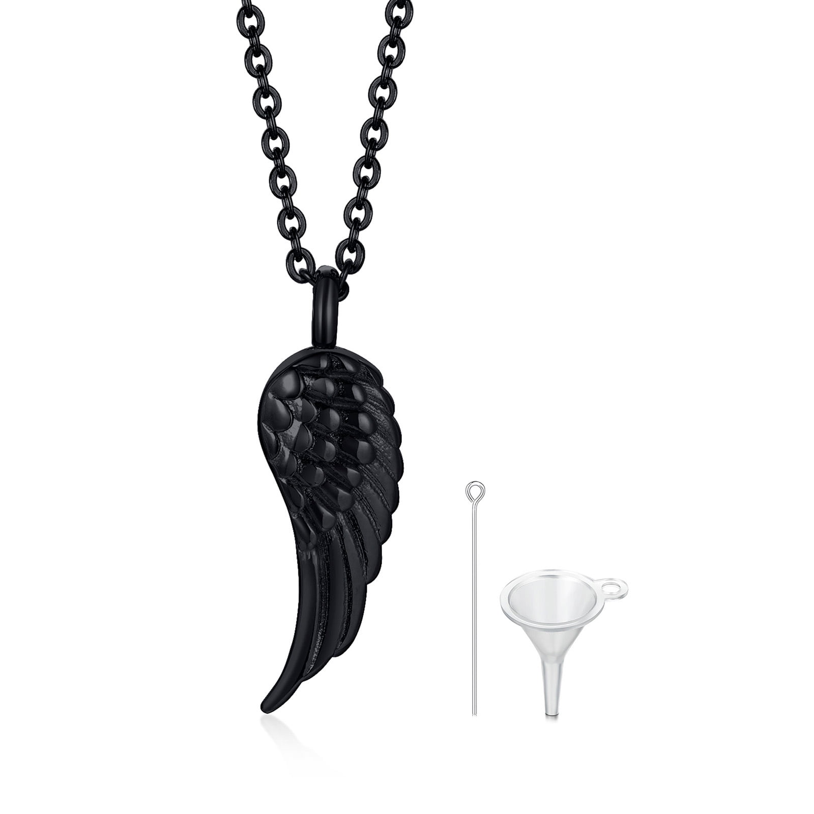 Ashes Necklace Circle Of Life Urn Necklace For Ashes Stainless Steel Eternity Keepsake Memorial Cremation Jewelry For Ashes Pendant Locket Black Urn Necklaces For Ashes