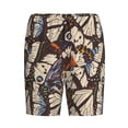 thumbnail image 4 of Fotbe Vector Butterflies Pajama Shorts for Men, Men's Pajama Bottoms, Sleepwear,Short Pajama Pants-4X-Large, 4 of 9