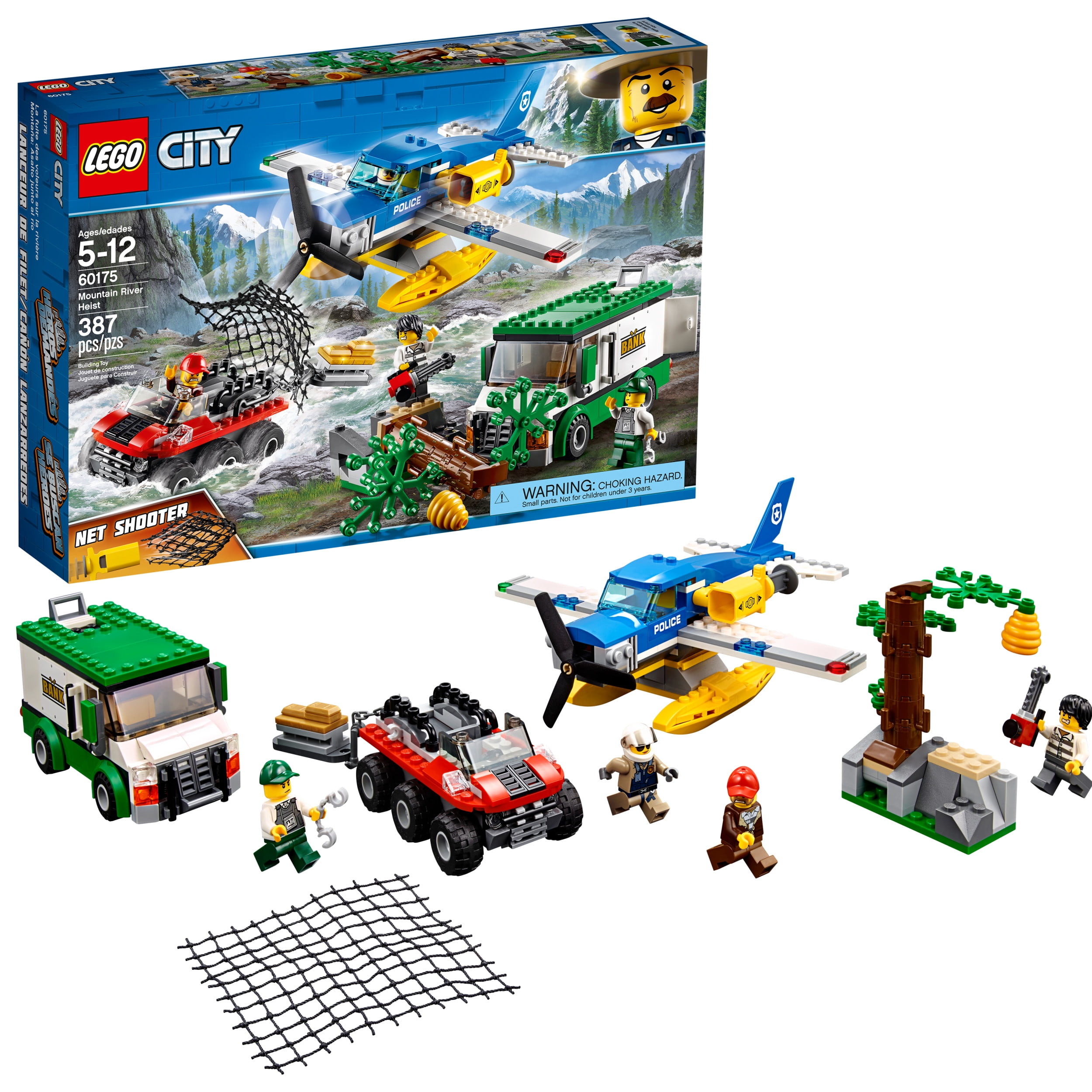 LEGO City Mountain River Heist 60175 Building Set (387 ...