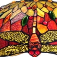 thumbnail image 3 of CHLOE Lighting EMPRESS Tiffany-style Blackish Bronze 3 Light Hanging Pendant 18" Wide, Red And Yellow, 3 of 5