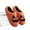 Saffron, variant on Jack O Lantern Slippers, Pumpkin House Shoes, Halloween Jack-O-Lantern Pumpkin Slippers Warm Fuzzy House Shoes Cozy Plush Closed Toe Non Slip Holiday Slippers, Saffron 6.5