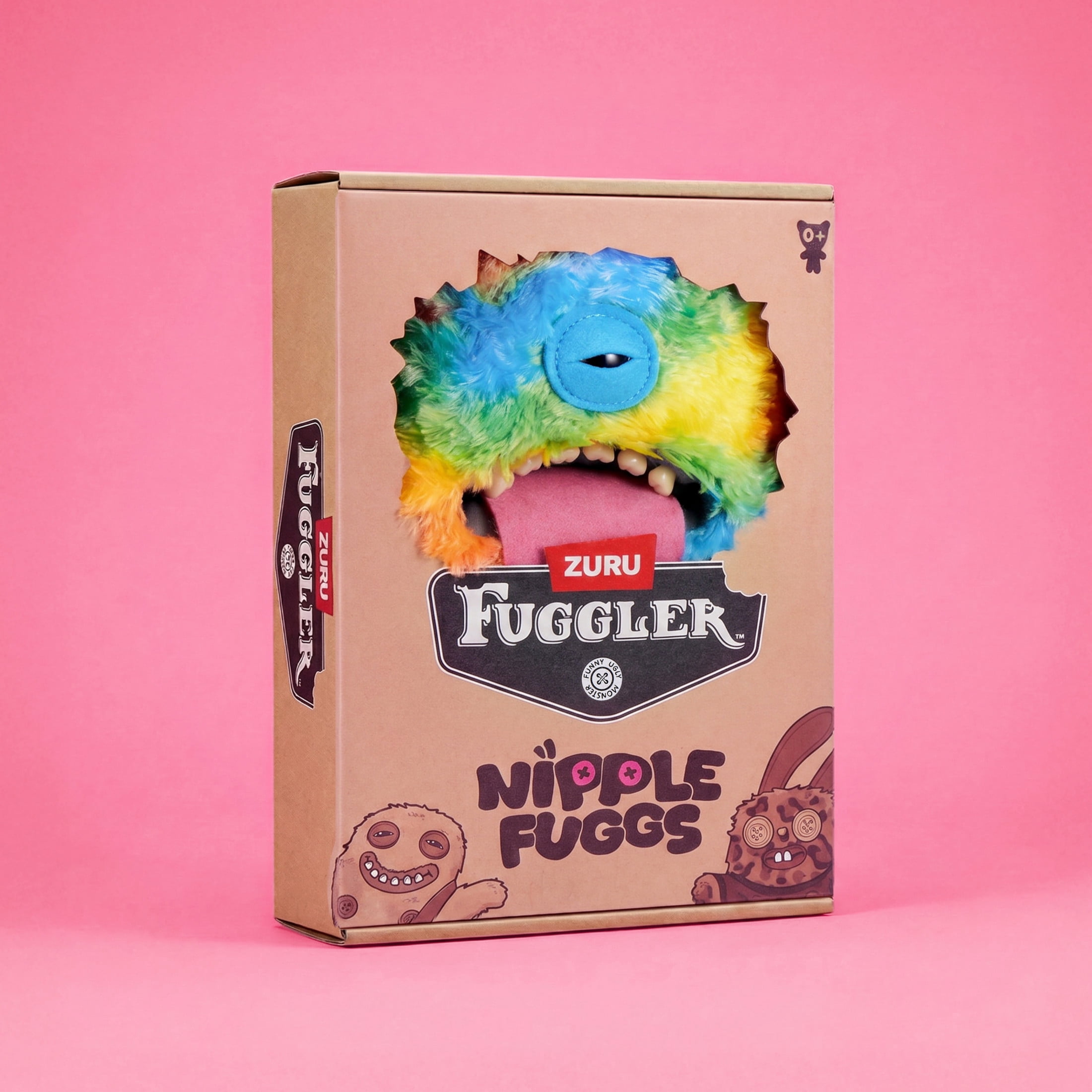 Fuggler Nipple Fuggs 9 Inch Plush Collectible Toy (Oogah Boogah) by ZURU Featuring Funny Ugly Monster Design with Ridiculous Details, Bold Expressions, and Signature Chaos for Fans and Collectors
