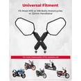 thumbnail image 2 of Espejos de moto Adventure KEMIMOTO Universal Convex, 2 of 8