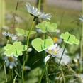 thumbnail image 4 of 20 unidades de estacas decorativas para jardín en 5 estilos: flores, corazones, mariposas, color chartreuse. Estacas decorativas de 25 cm de alto para plantas y flores., 4 of 6