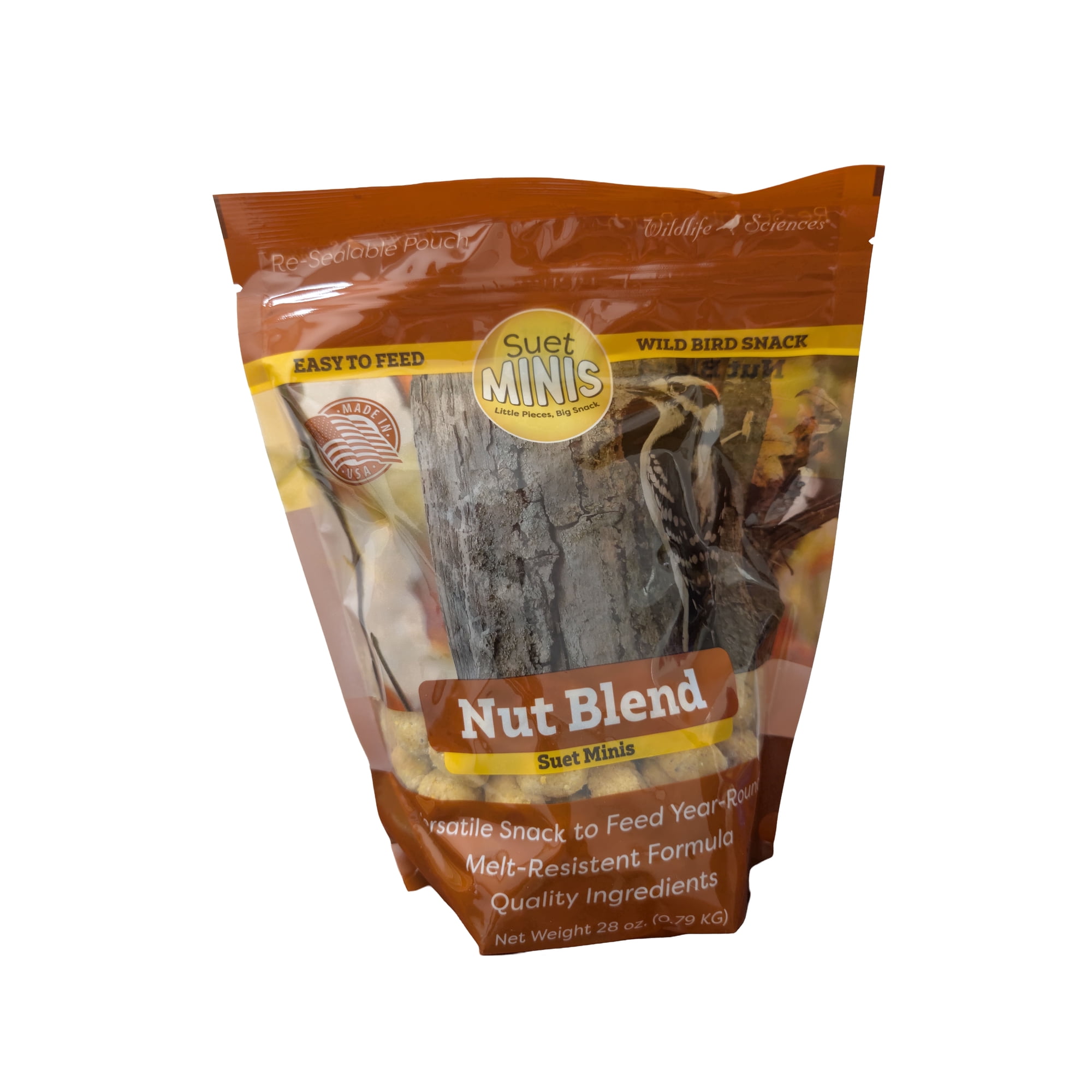 Wildlife Sciences No Melt Suet Dough Nut Blend Suet Minis | 28 oz Bag