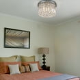 thumbnail image 7 of 4-Light 16 Inch Chrome Flush Mount Chandelier with Crystal Accents, 7 of 7