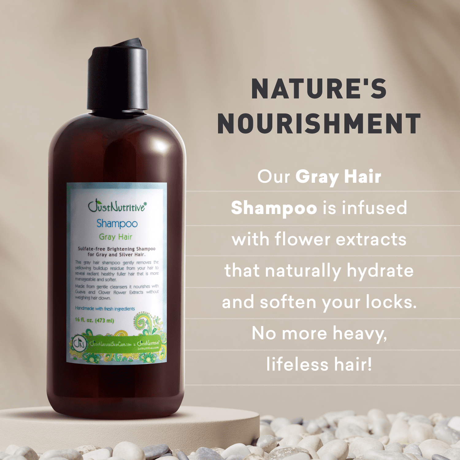 Just Nutritive Ultra-Shiny Hair Shampoo for Healthy and Vibrant Hair