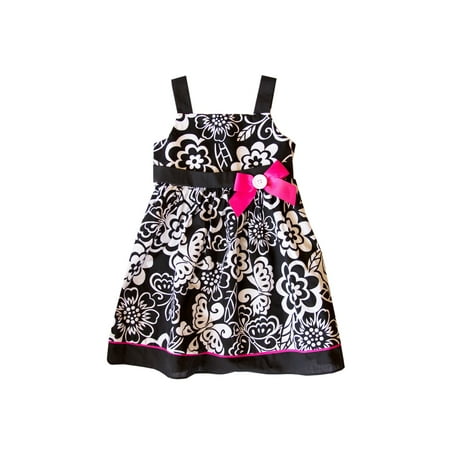 Good Lad 2/6X Girls Black and White Cotton Sundress