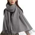 thumbnail image 2 of gbyLJF Winter Scarfs for Women Pashmina Shawls for Evening Dresses Warm Soft Long Large Scarves Oversized Wrap Scarves Blanket, 2 of 3
