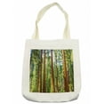 thumbnail image 1 of National Parks Tote Bag, View of Tree Branches in Scenic Springtime Conifers Sequoia Art Prints, Cloth Linen Reusable Bag for Shopping Books Beach and More, 16.5" X 14", Cream, by Ambesonne, 1 of 2