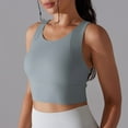 thumbnail image 5 of Wyongtao Crop Tops for Women Workout Cropped Tank Top Crew-neck Camisole Yoga Shirts Athletic Undershirts,Gray M, 5 of 5