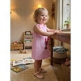 thumbnail image 4 of Toddler Baby Girls Back to School Dress Lobster Embroidery Sleeveless Round Neck A-Line Dress, 4 of 9