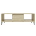 thumbnail image 3 of vidaXL Coffee Table Sonoma Oak 103.5x60x35 cm Engineered Wood, 3 of 5