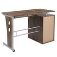 thumbnail image 3 of Bowery Hill 3-Drawers Pedestal Computer Desk in Rustic Walnut, 3 of 5