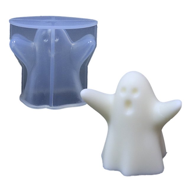 Molde De Vela Molde de Cocina Molde de silicona para vela fantasma, moldes de yeso para aromaterapia de calavera, decoración del hogar (A) Tmvgtek Libre de BPA