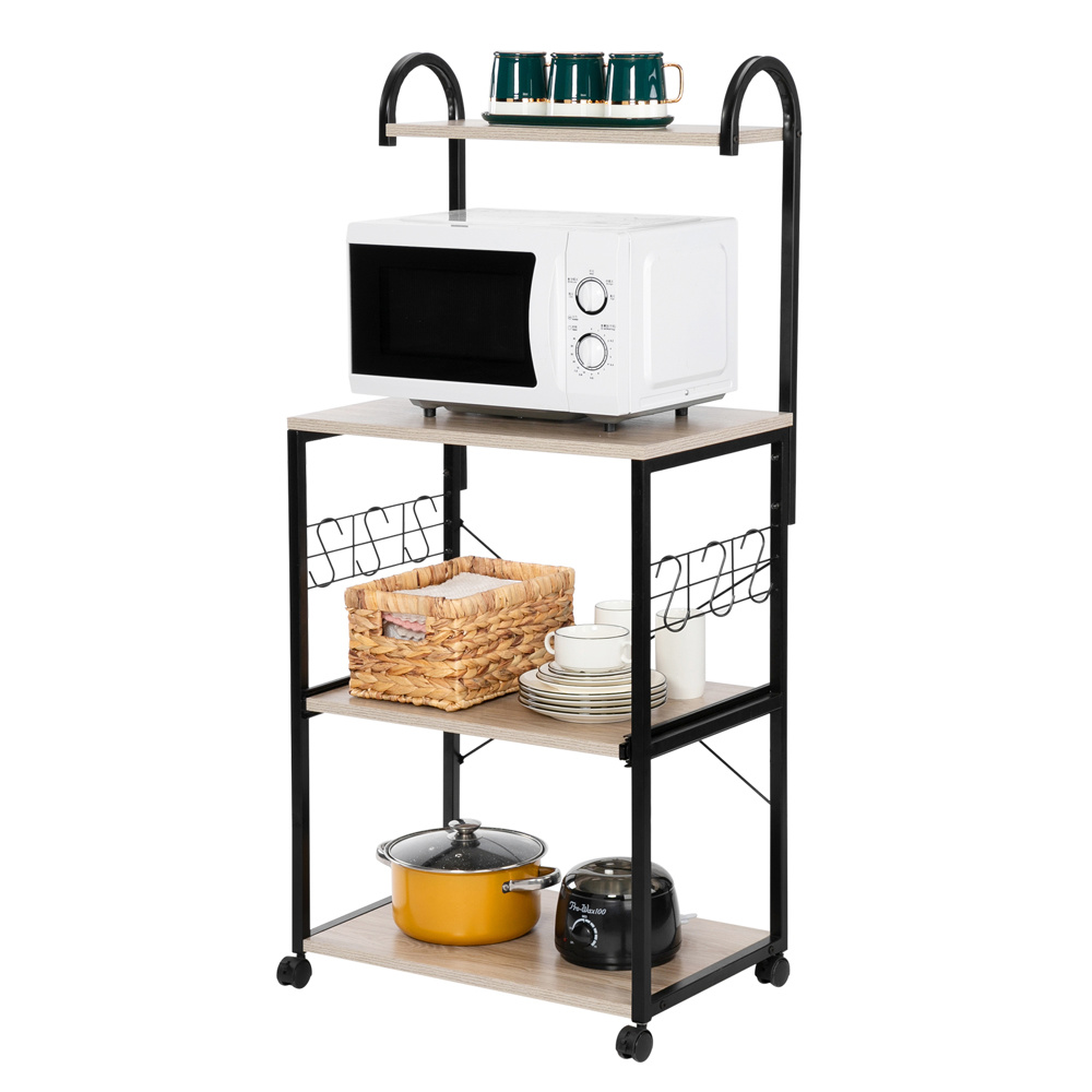 FCH Upgrade Multiuse 4Tier Metal Kitchen Bakers Rack, Artisasset