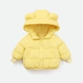 thumbnail image 2 of Ruyang Kids Bear Puffer Jacket Baby Boys Girls Winter Warm Cute Down Coat Padded Thermal Zip Up Puffy Quilted Outwear, 2 of 5