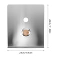 thumbnail image 2 of Luxshiny Cubierta Para De Color Plateado Con Barrera Humo Y, 2 of 8