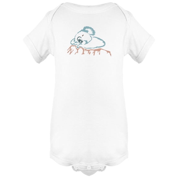 Cute Relaxed Koala Sketch Bodysuit Infant -Image by Shutterstock, 6 Months