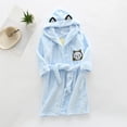 thumbnail image 2 of Dagaeig Girls Soft Fabric Robes Plush Hooded Bathrobes Sleepwear for Kids 2-16 Years Warm Fall Winter Toddler Pajamas 2-3 Years, 2 of 6