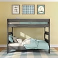 thumbnail image 2 of Max & Lily Twin over Twin Bunk Bed, Farmhouse Solid Wood Bunk Beds for Kids, Driftwood, 2 of 11
