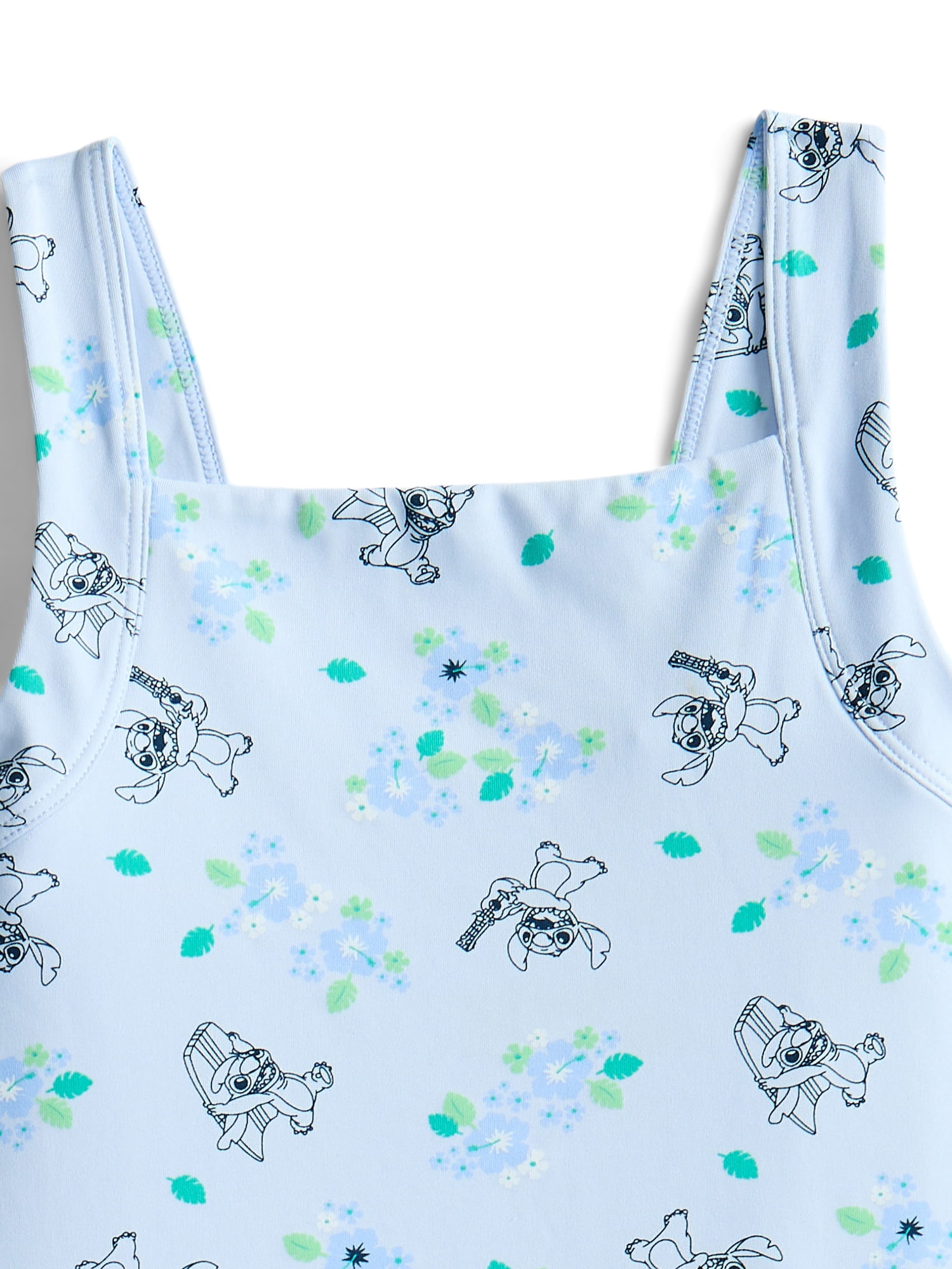 Stitch Girls Active Sleeveless Dress with Built-In Shorts, Sizes 4-12