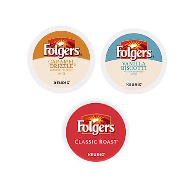 Folgers K Cup Coffee Pods Variety Pack, 30 Count (Vanilla Biscotti