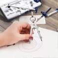 thumbnail image 5 of Professional Stainless Steel Drafting Compass Set with Extension Rod - 7-Piece Geometry Compass Kit for Engineers & Students x, 5 of 5