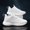 White, variant on Height Increase Shoes, Men's & Unisex Platform Sneakers with 8cm Lift, Breathable Running Sneakers with PVC Sole, Easy Lace-Up Design, Suitable for Gym, Daily Wear, All-Season Use
