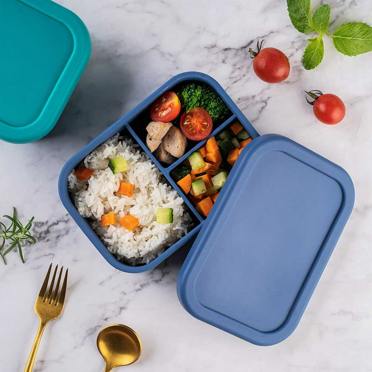 Blue Silicone Lunch Box, For Office